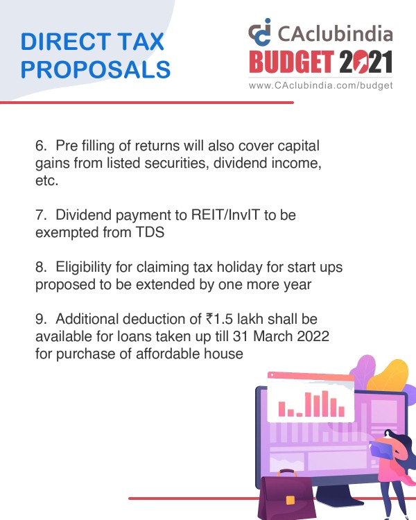 Direct Tax Proposals Budget 2021