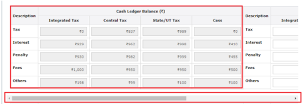 Cash Ledger balance