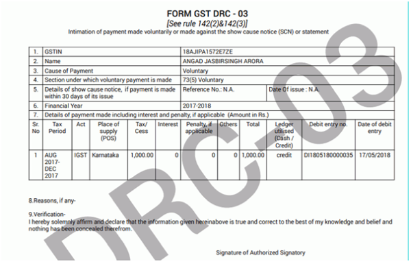 Click on 'Preview' to view draft DRC-03