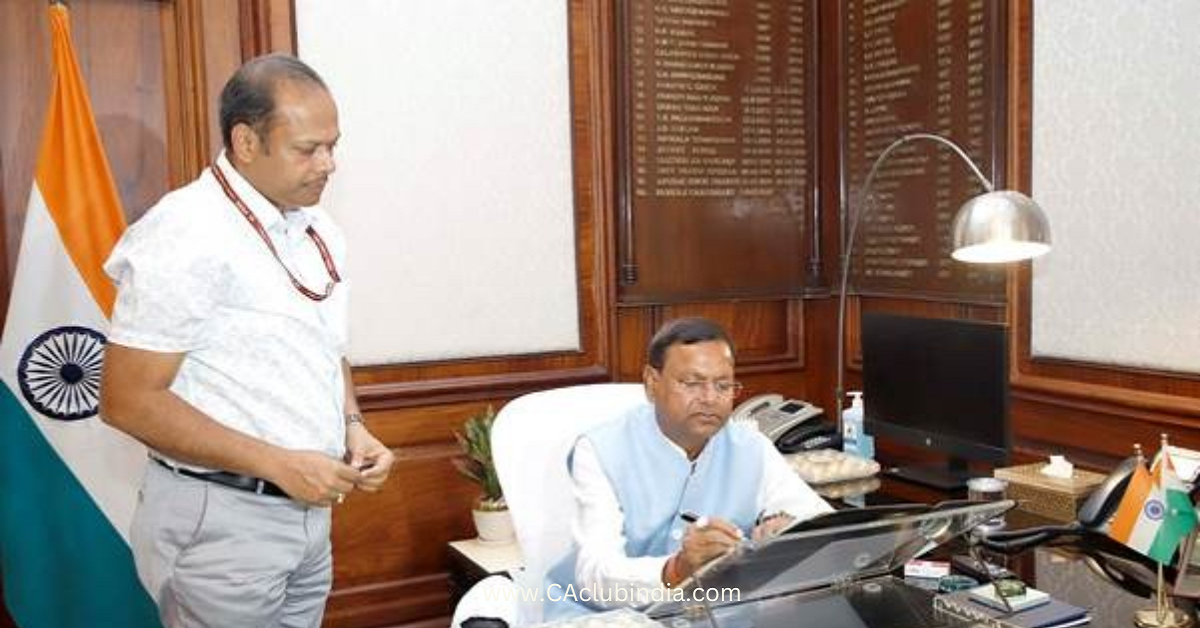 Shri Pankaj Chaudhary takes charge as Minister of State for Finance in Ministry of Finance Shri Pankaj Chaudhary takes charge as Minister of State for Finance in Ministry of Finance
