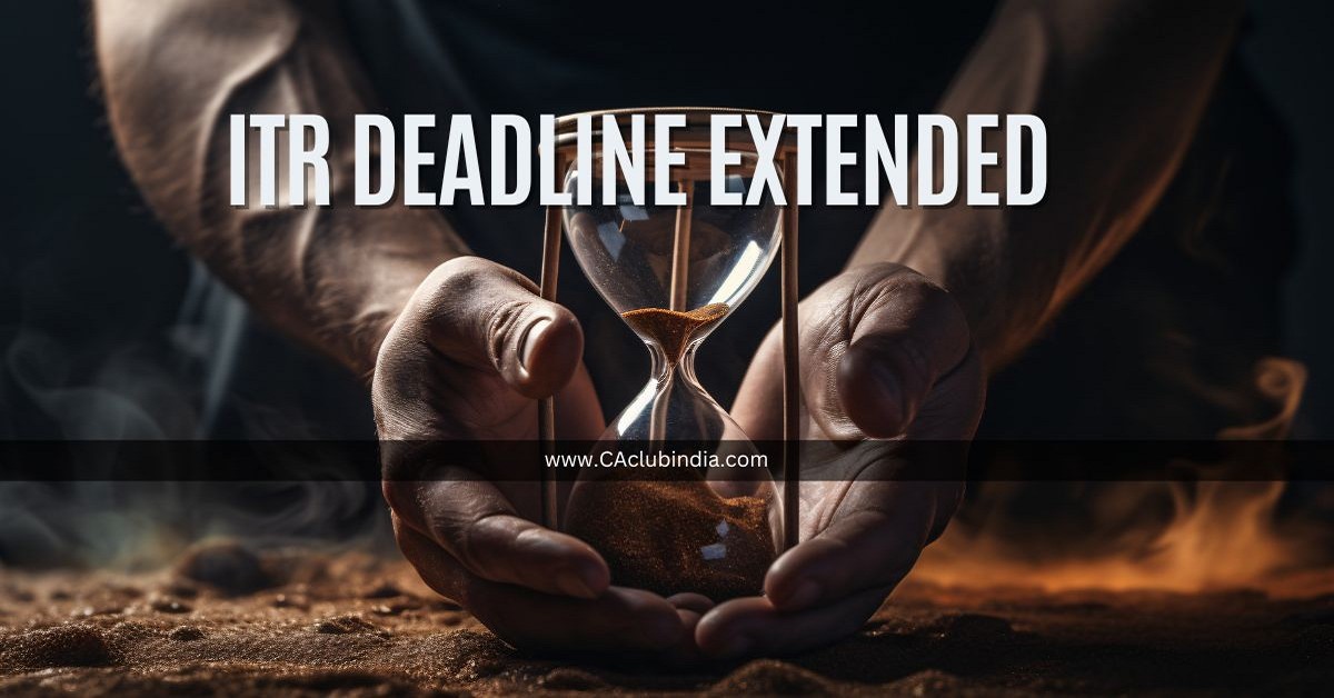 CBDT Grants One-Day Extension for ITR Filing for AY 2025-26 to 16th September 2025 CBDT Grants One-Day Extension for ITR Filing for AY 2025-26 to 16th September 2025