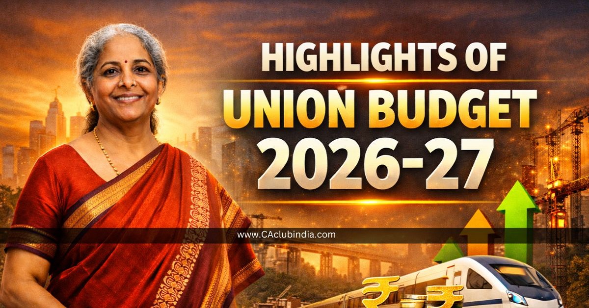 Highlights Of Union Budget 2026-27