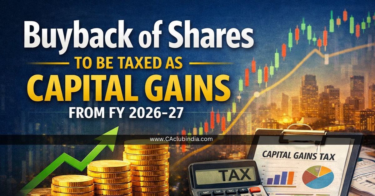 Buy-Back Gains Now Taxed as Capital Gains Buy-Back Gains Now Taxed as Capital Gains