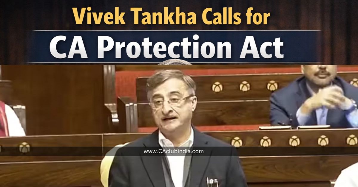 Vivek Tankha Calls for CA Protection Act, Flags Big Four Dominance in India s Audit Sector