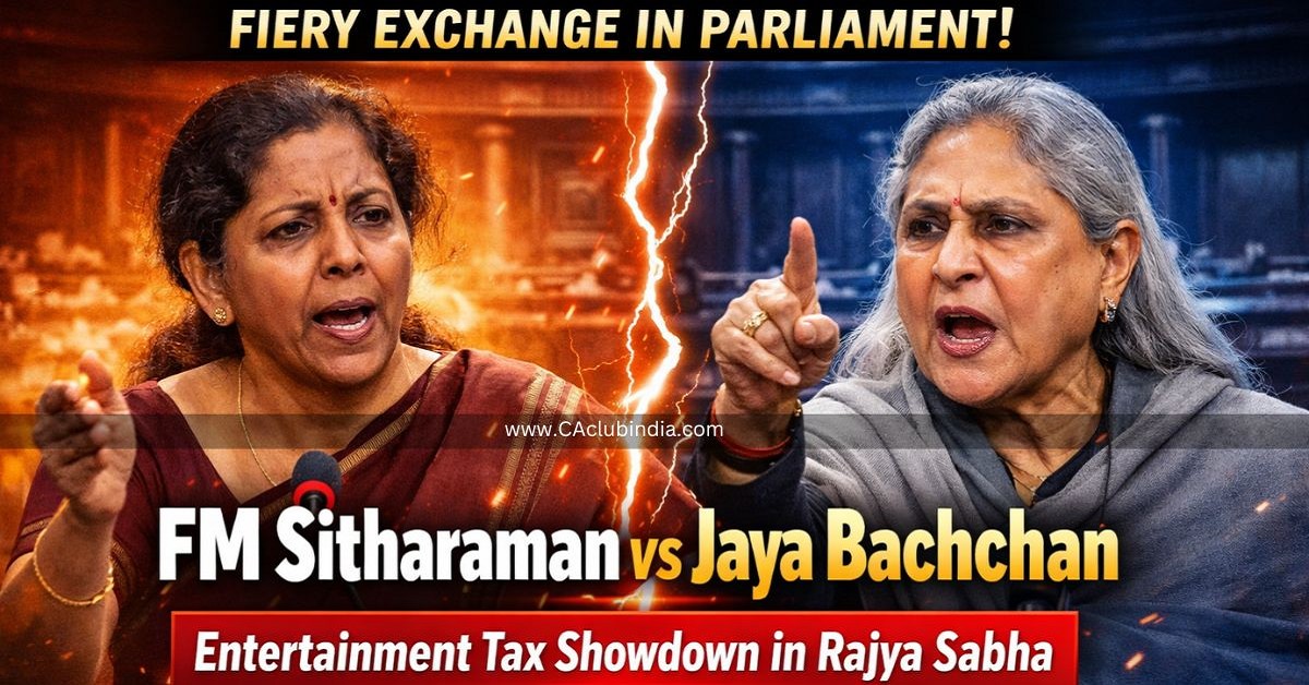 FM Sitharaman vs Jaya Bachchan: Fiery Exchange Over Entertainment Tax in Rajya Sabha