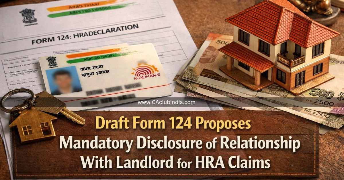 Draft Form 124 Proposes Mandatory Disclosure of Relationship With Landlord for HRA Claims