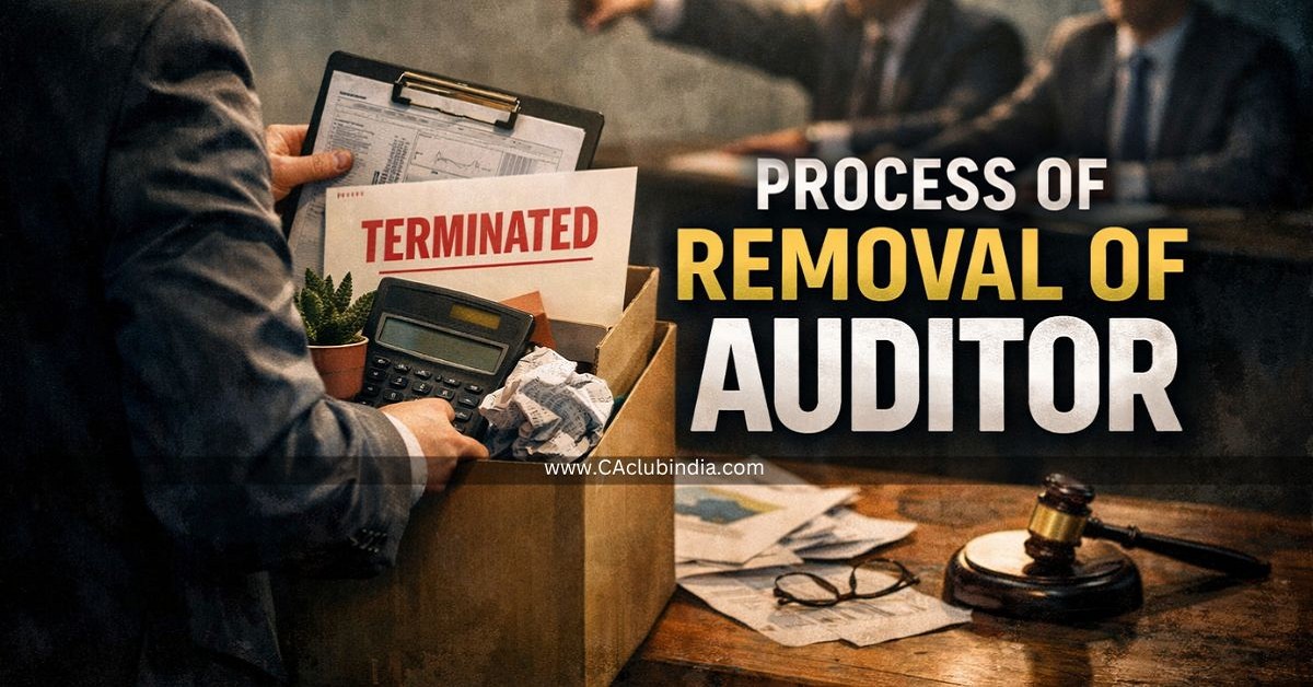 Process of Removal of Auditor