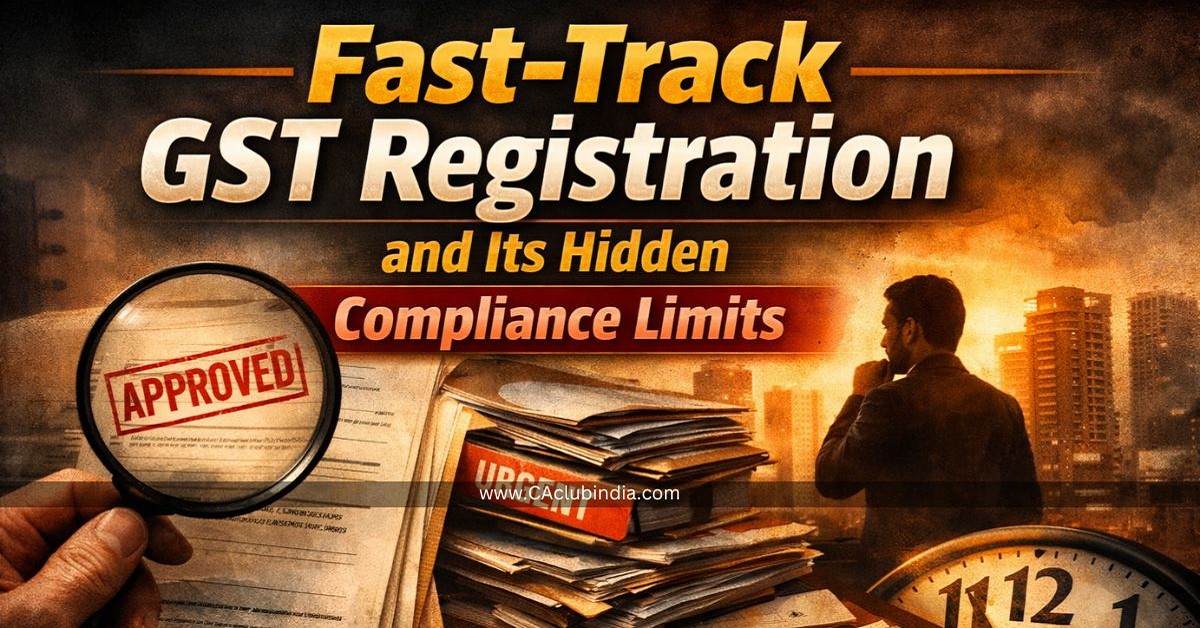 Fast-Track GST Registration and Its Hidden Compliance Limits