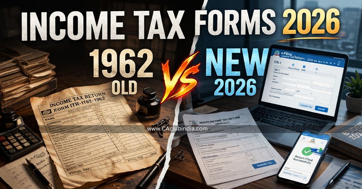 Income Tax Forms 2026 and 1962: Old vs New