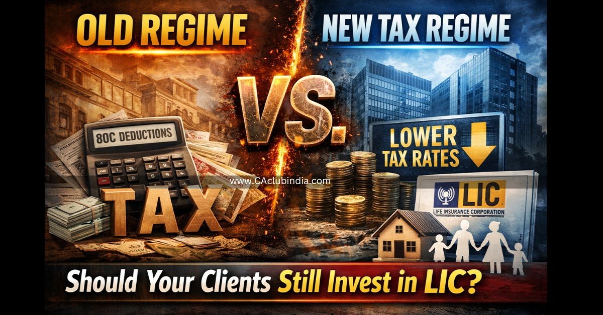Old Regime vs. New Tax Regime: Should Your Clients Still Invest in LIC 