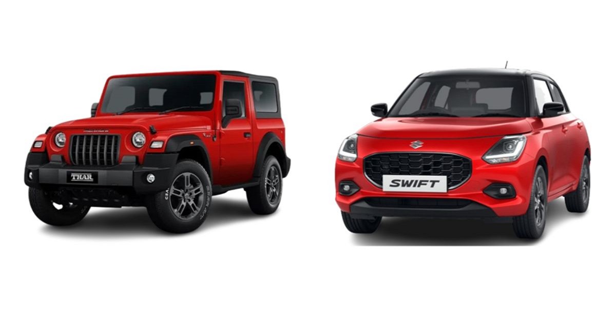 Lifestyle SUV vs Practical Hatchback: Where Mahindra Thar and Maruti Suzuki Swift Fit In