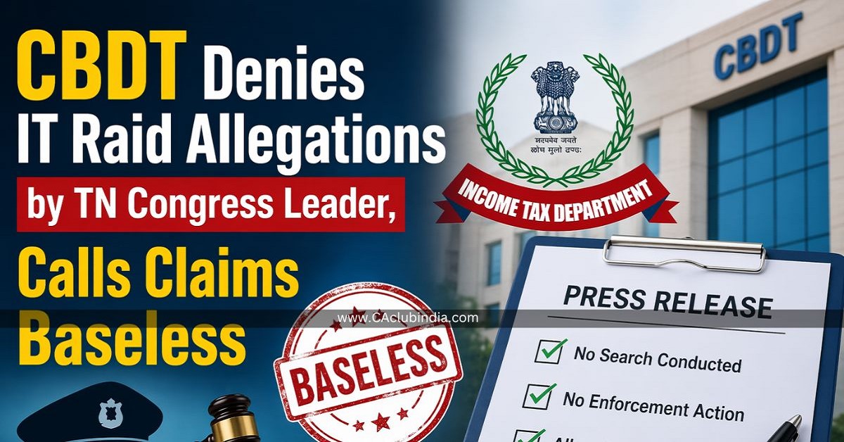 IT Dept Denies TN Congress Leader s Raid Claims
