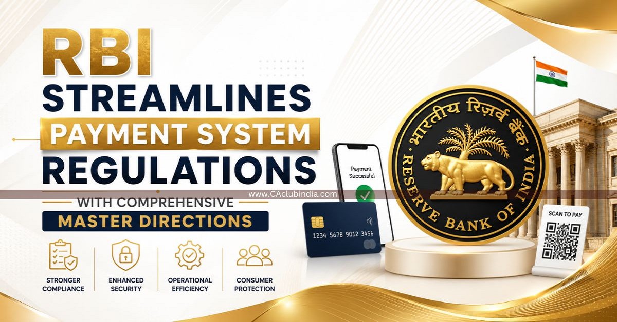RBI Streamlines Payment System Regulations with Comprehensive Master Directions RBI Streamlines Payment System Regulations with Comprehensive Master Directions