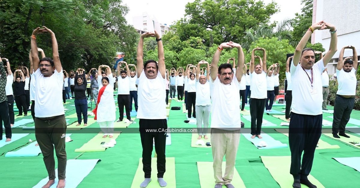 ICAI President Calls Yoga a Blueprint for Balanced Professional Life on Yoga Day 2026 ICAI President Calls Yoga a Blueprint for Balanced Professional Life on Yoga Day 2026