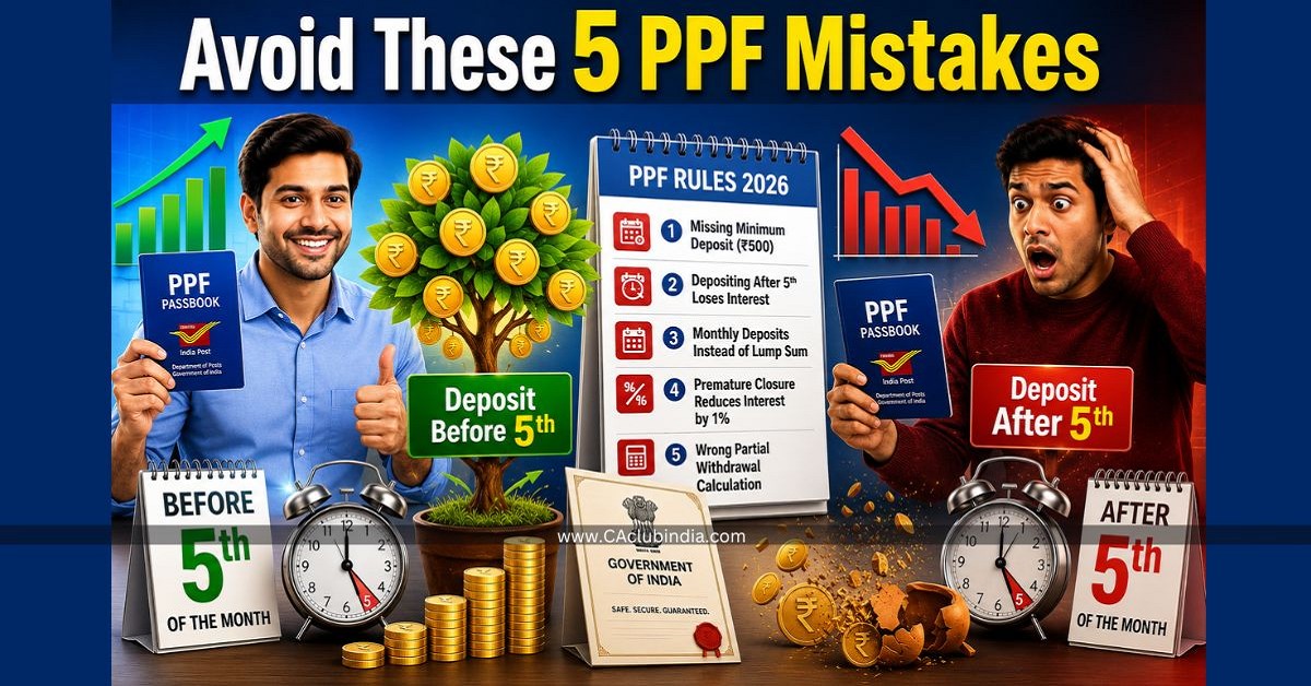 Public Provident Fund 2026: Five Costly Mistakes to Avoid in This Year Public Provident Fund 2026: Five Costly Mistakes to Avoid in This Year