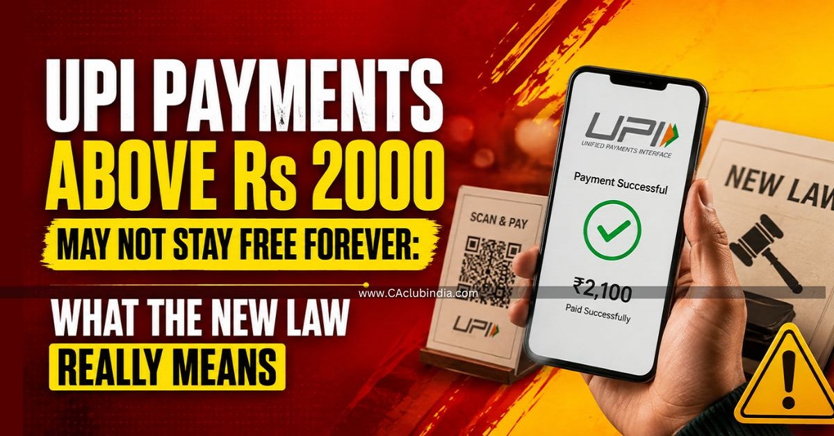 UPI Payments Above Rs 2000 May Not Stay Free Forever: What the New Law Really Means UPI Payments Above Rs 2000 May Not Stay Free Forever: What the New Law Really Means