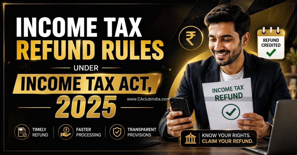 Income Tax Refund Rules Under Income Tax Act, 2025: How to Claim Excess Tax Paid Income Tax Refund Rules Under Income Tax Act, 2025: How to Claim Excess Tax Paid