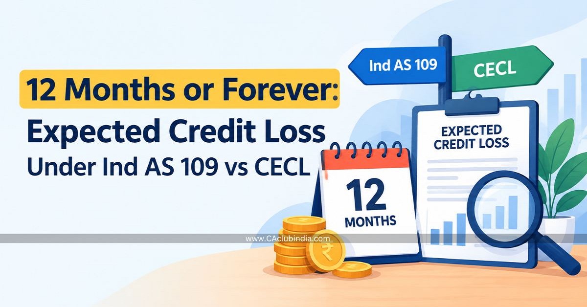 12 Months or Forever: Expected Credit Loss Under Ind AS 109 vs CECL 12 Months or Forever: Expected Credit Loss Under Ind AS 109 vs CECL