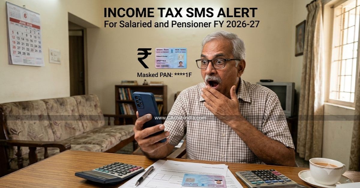 Income Tax SMS Alert For Salaried and Pensioner FY 2026-27 Income Tax SMS Alert For Salaried and Pensioner FY 2026-27