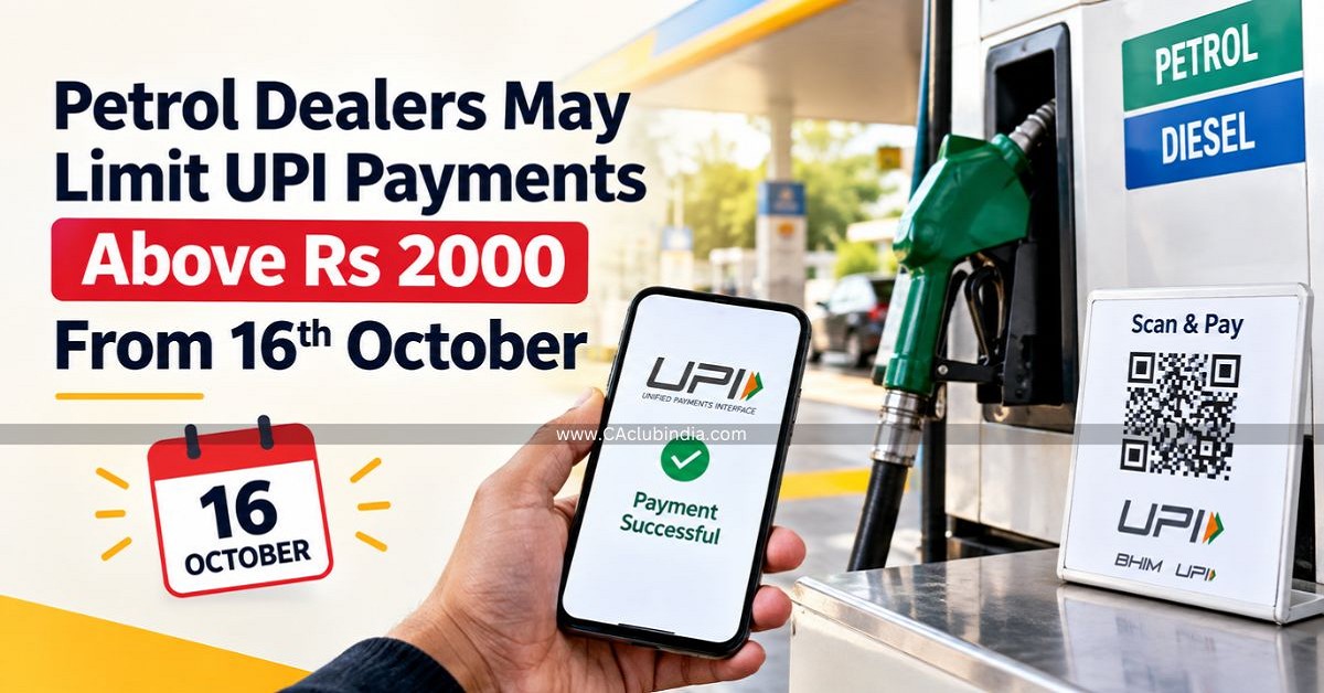 Petrol Dealers May Limit UPI Payments Above Rs 2000 From 16th October Petrol Dealers May Limit UPI Payments Above Rs 2000 From 16th October