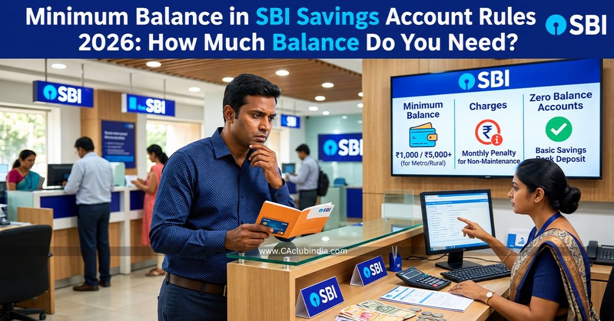 Minimum Balance in SBI Savings Account Rules 2026: How Much Balance Do You Need Minimum Balance in SBI Savings Account Rules 2026: How Much Balance Do You Need