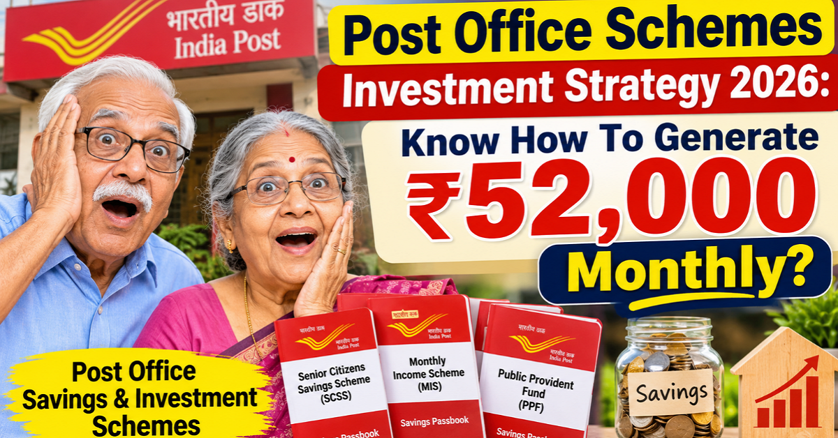 Post Office Schemes Investment Strategy 2026: Know How To Generate Rs 52,000 Monthly 