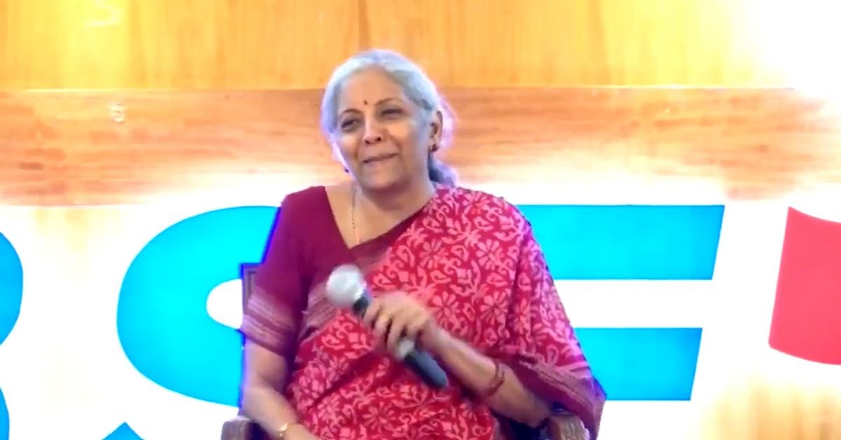 FM Nirmala Sitharaman Stumped by Broker s Tax Question at BSE Event