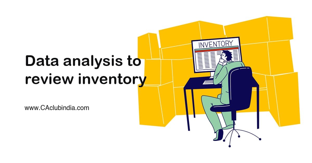 Data analysis to review inventory
