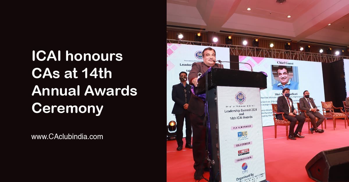 ICAI honours CAs at 14th Annual Awards Ceremony