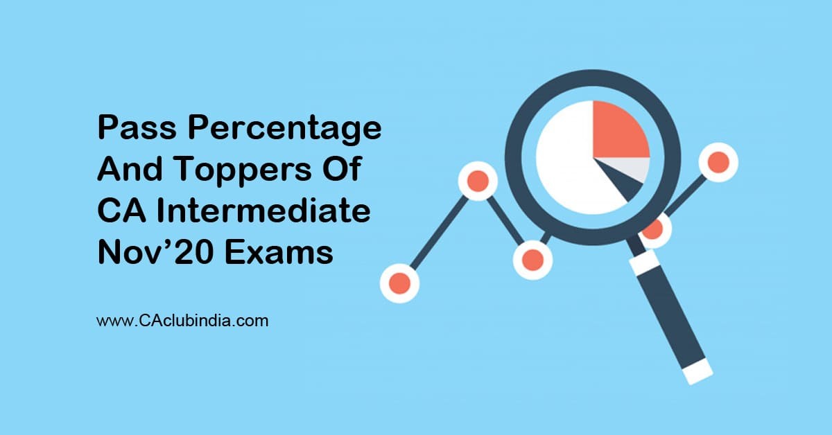 Toppers, Marksheet and Pass Percentage of CA Intermediate Nov 20 Exams