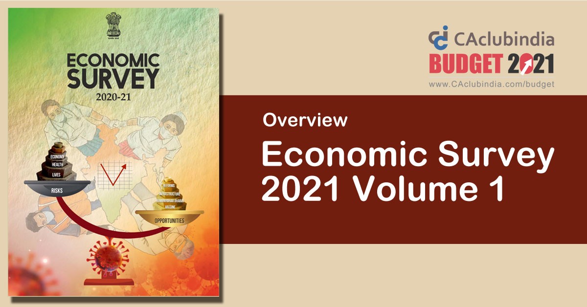 Economic Survey 2021 Volume 1   Overview