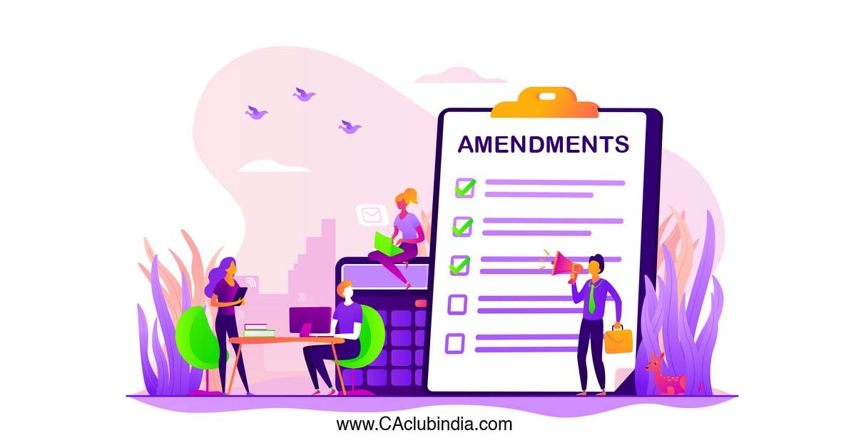 CBDT notifies amendments to the agricultural extension project