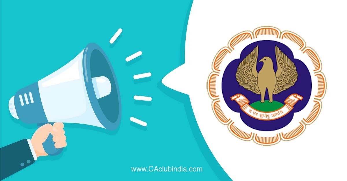 ICAI welcomes observations of the candidates on the question papers of May 2023 CA Exams