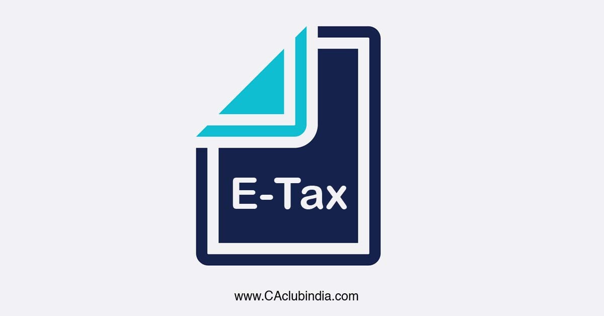 What is E-Tax payment 