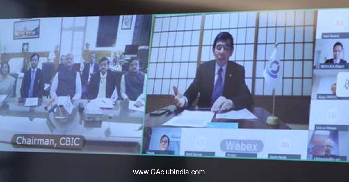 Online signing ceremony for an MoU on the establishment of a Regional Customs Laboratory in India