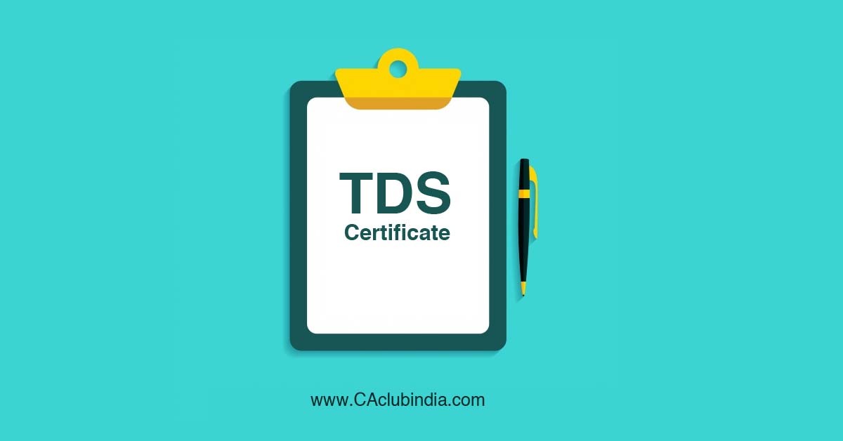 Section 203   TDS Certificate