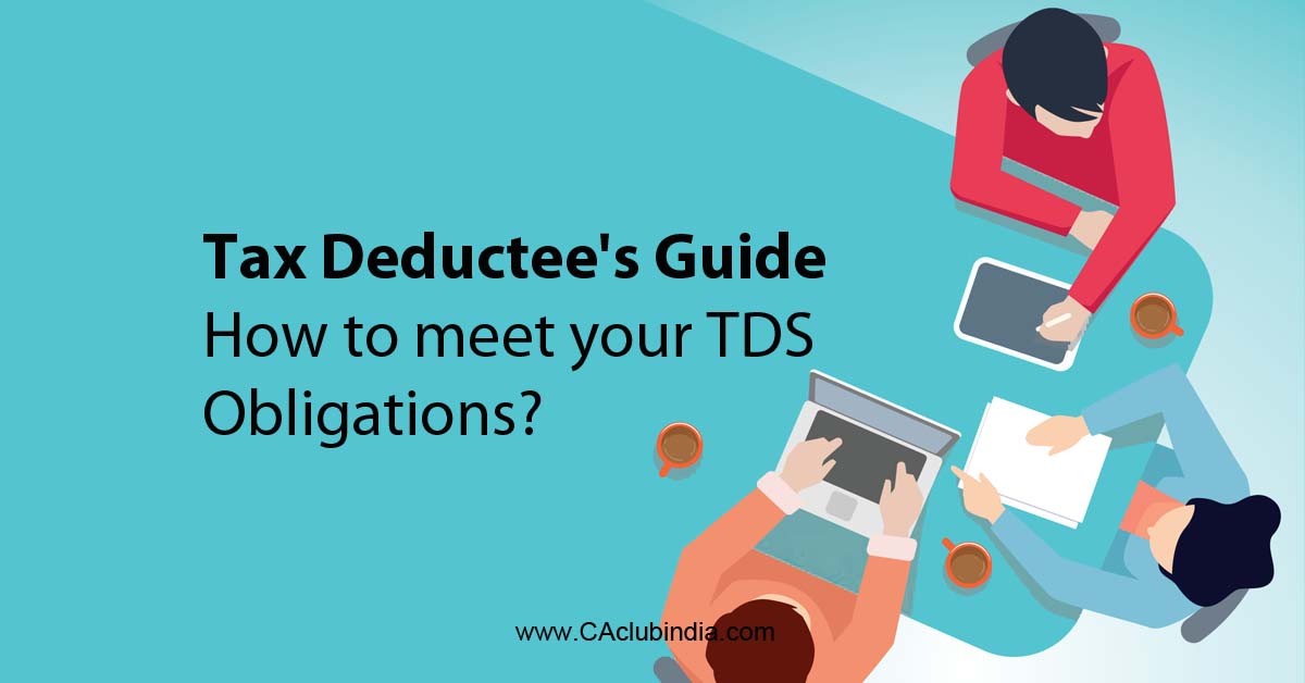 Tax Deductee Guide   How to meet your TDS obligations 