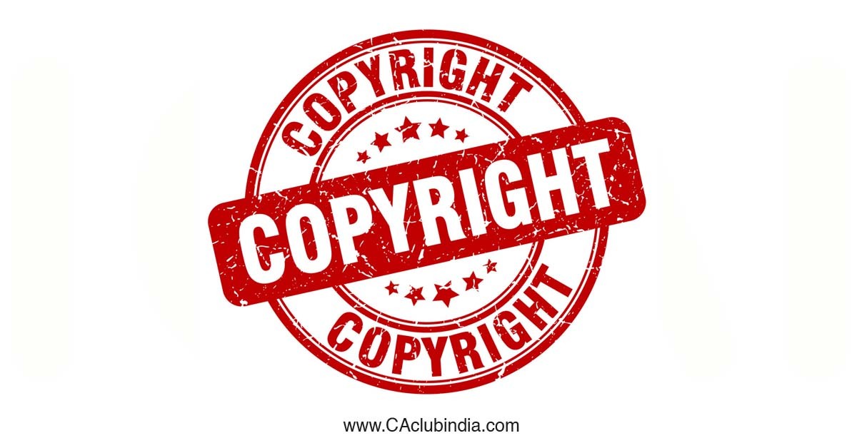 Copyright And Its Registration In India