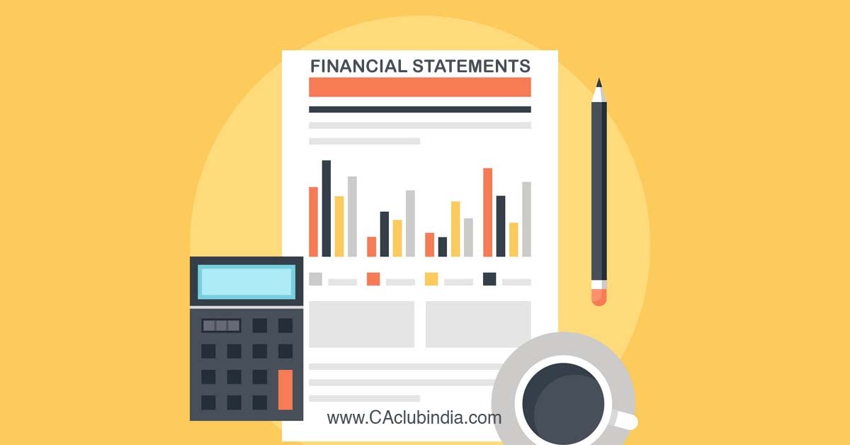 Financial Statements under Indirect Taxes