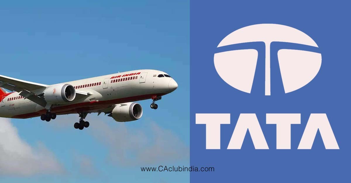 Tata Sons Wins Air India Bid For Rs. 18,000 Crore