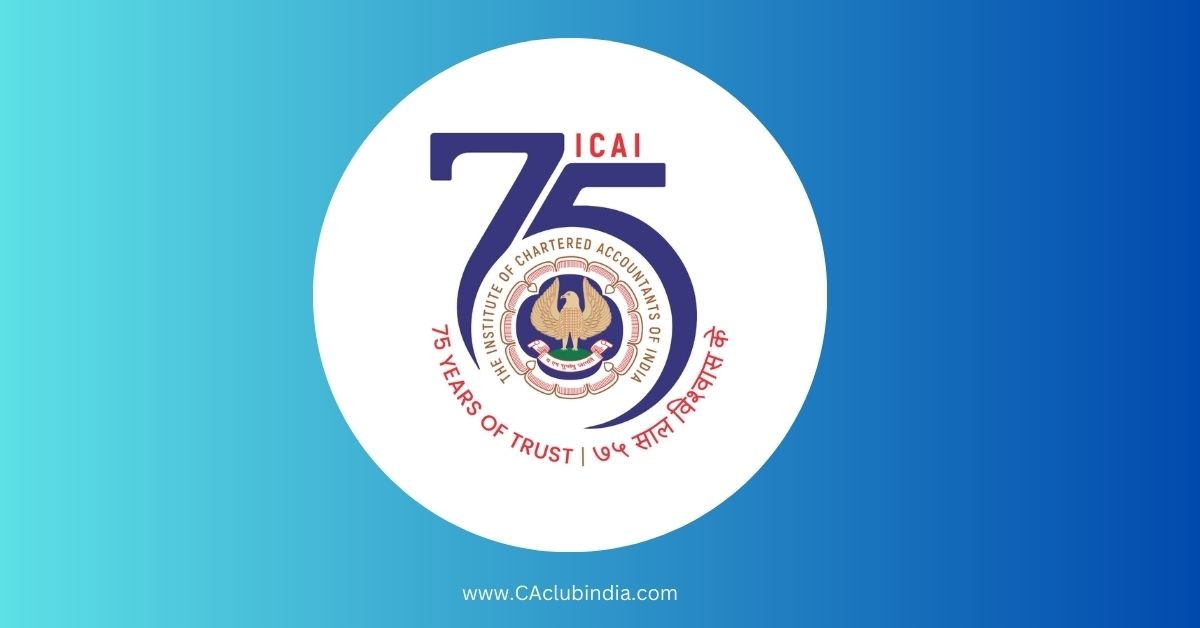 ICAI unveils new logo to commemorate the start of its 75th year