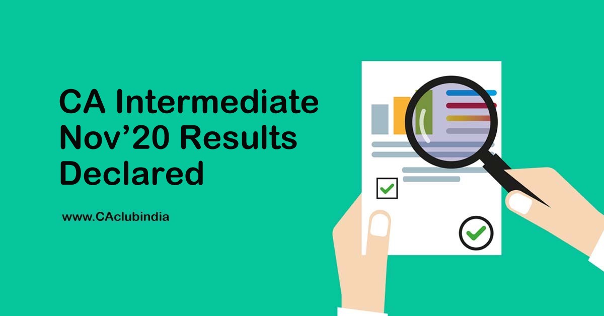 CA Intermediate Nov 20 Results Declared
