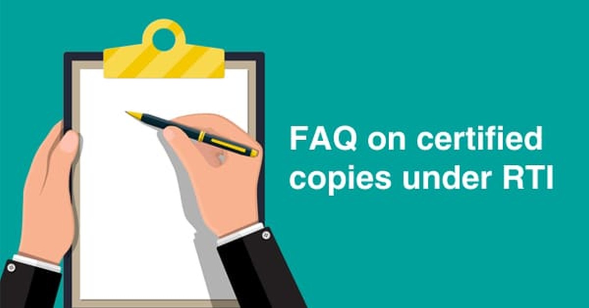FAQ on certified CA exam copies under RTI