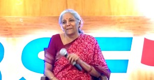 FM Nirmala Sitharaman Stumped by Broker's Tax Question at BSE Event