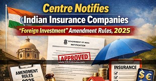 Centre Notifies Indian Insurance Companies (Foreign Investment) Amendment Rules, 2025