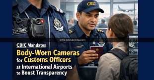 CBIC Mandates Body-Worn Cameras for Customs Officers at International Airports to Boost Transparency