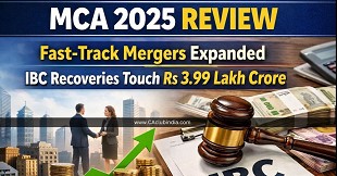 MCA 2025 Review: Fast-Track Mergers Expanded, IBC Recoveries Touch Rs 3.99 Lakh Crore