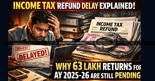 Income Tax Refund Delay Explained: Why 63 Lakh Returns for AY 2025-26 Are Still Pending