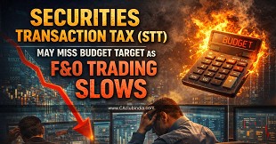 Securities Transaction Tax (STT) May Miss Budget Target as F&O Trading Slows