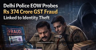 Delhi Police EOW Probes Rs 374 Crore GST Fraud Linked to Identity Theft